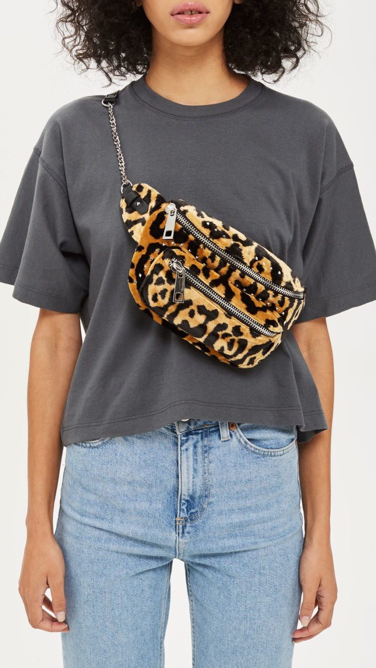 topshop cow print bolsa