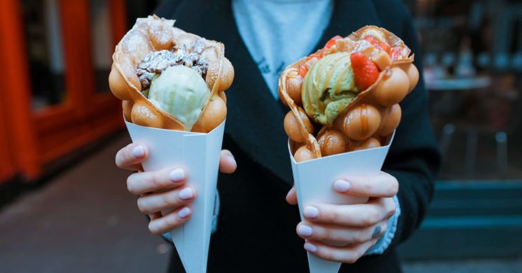 bubble waffles