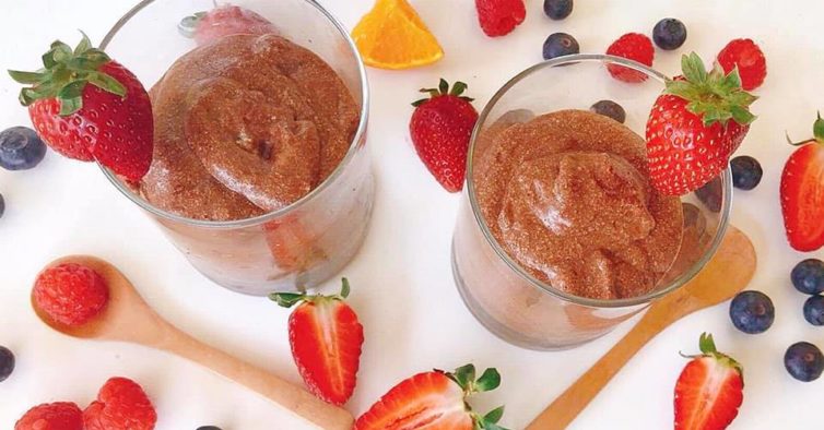 Mousse de chocolate dieta paleo