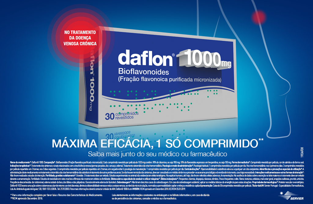 Daflon 1000 mg x 30 comp rev - Pernas Cansadas e Pesadas - Opus Care