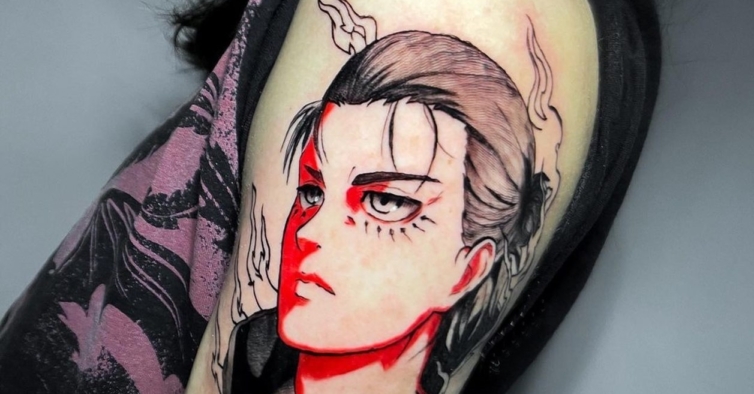 Ataque ao Titan  Tatuagens de anime, Titãs anime, Dragão desenho