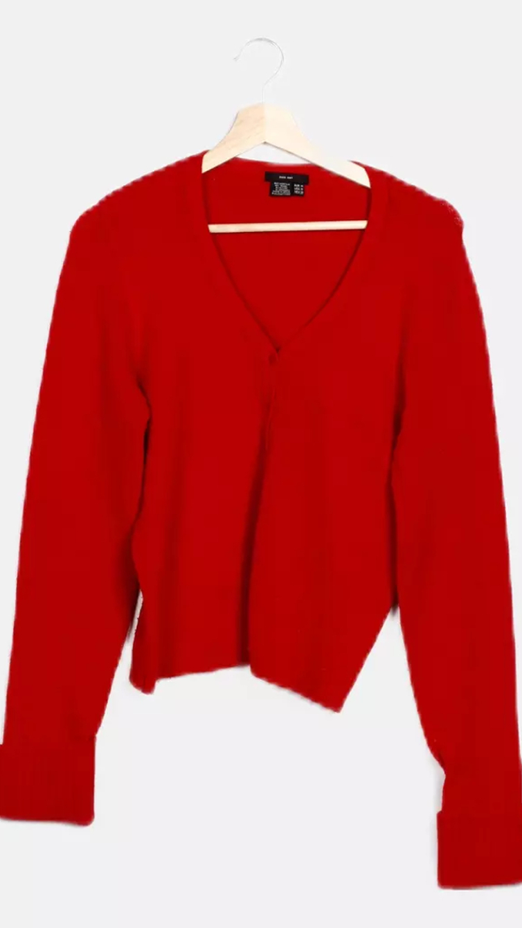 Cardigan vermelho Zara (6,49€) – NiT