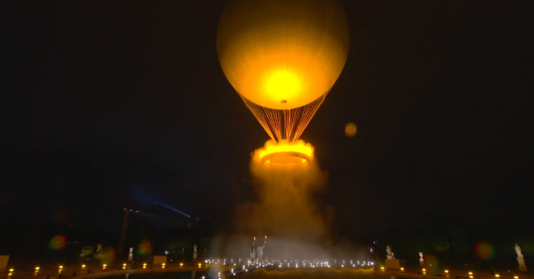Tocha olímpica vai sobrevoar o Jardim das Tulherias num balão até agosto
